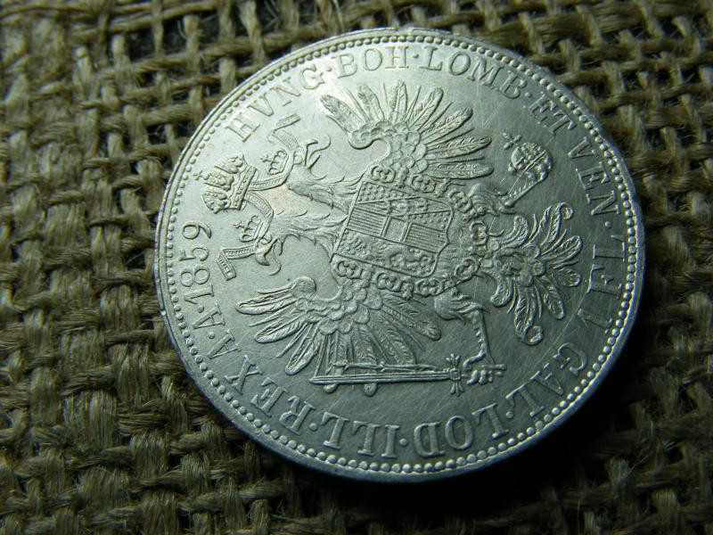 Ferenc József ezüst 1 forint, 1859, A