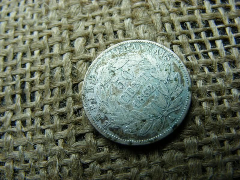 Ezüst 50 centimes, 1862 A, Franciaország
