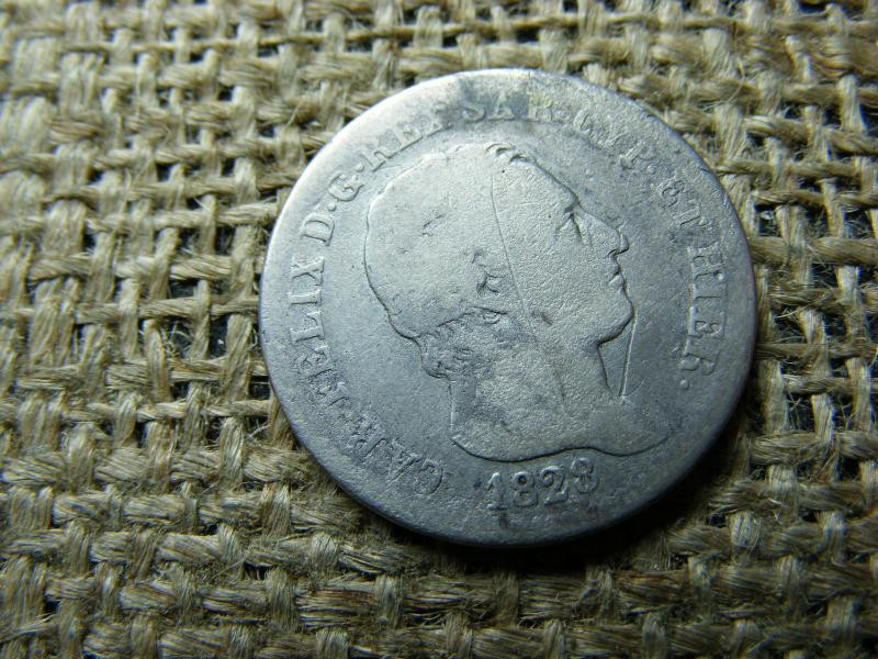 Ezüst 1 lira, 1828, Szardínia