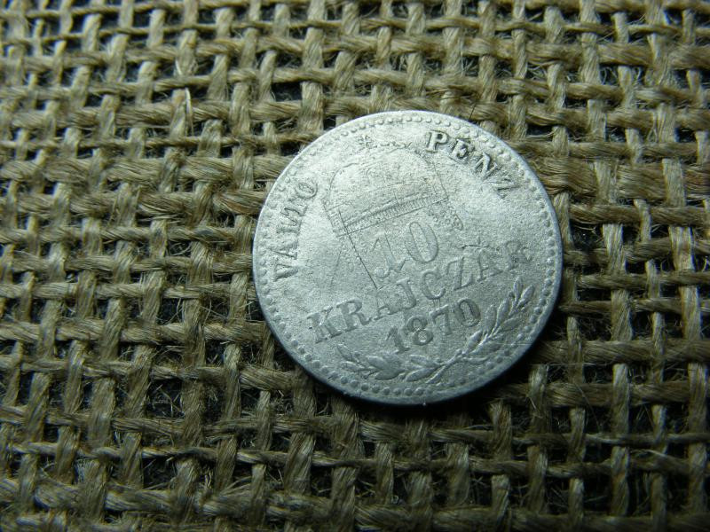 Ferenc József ezüst 10 krajcár, 1870, KB VP