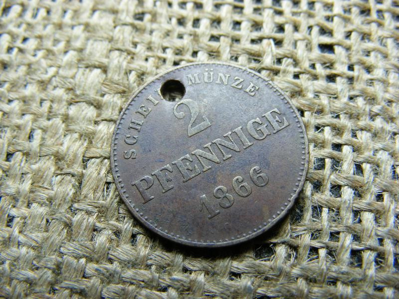 Szász 2 Pfennige, 1866, Bernhard II, ritkább