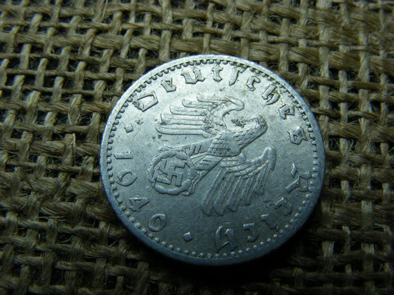Birodalmi 50 pfennig, 1940 F