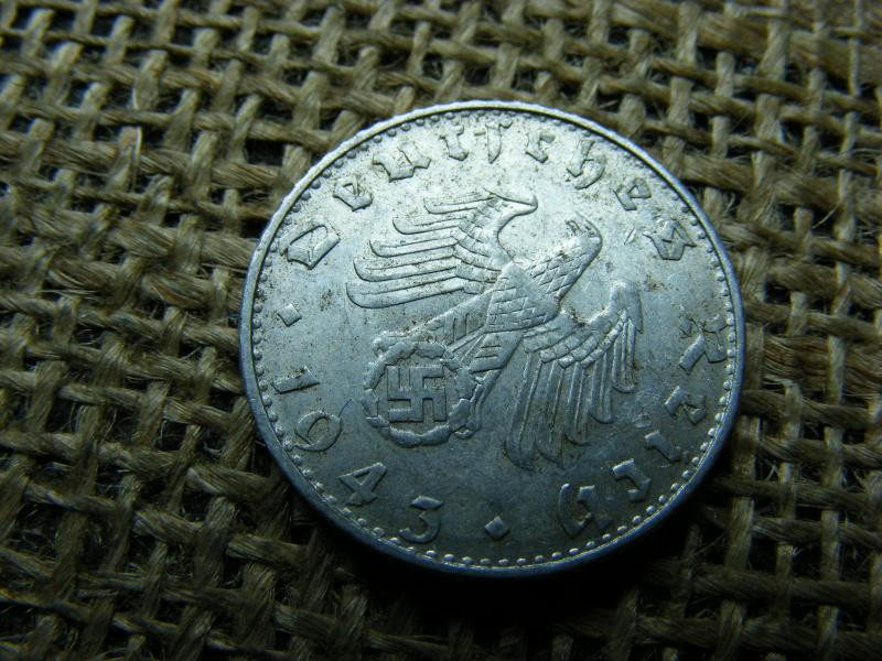 Birodalmi 50 pfennig, 1943 B