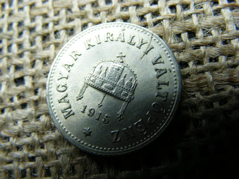 10 fillér, 1915, alpakka