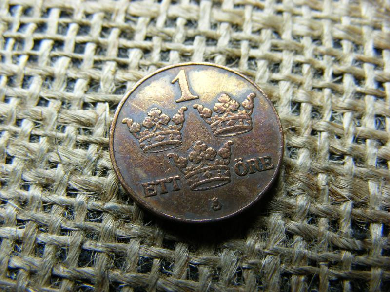 Svéd 1 öre érme, 1925