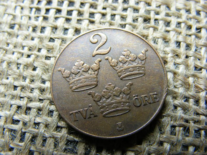 Svéd 2 öre érme, 1926
