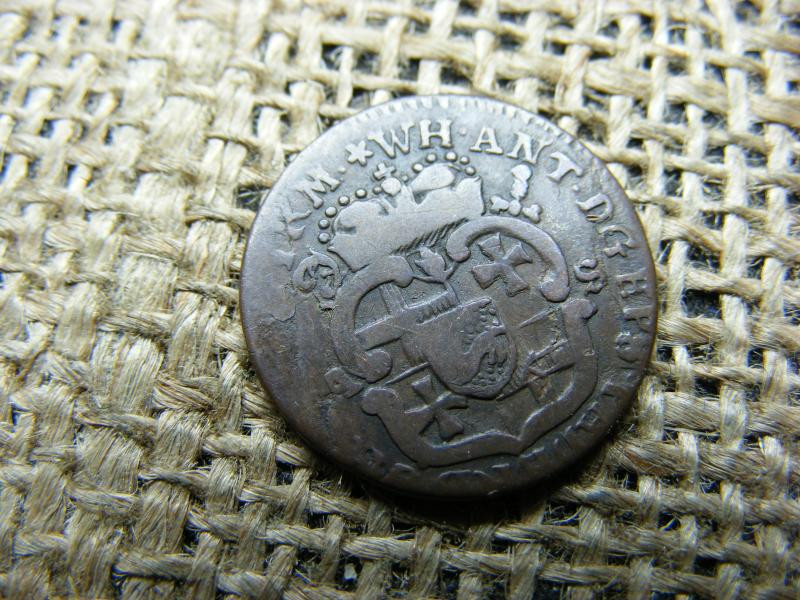 Paderborni püspökség 1 pfenning, 1767, William Anthony of Asseburg