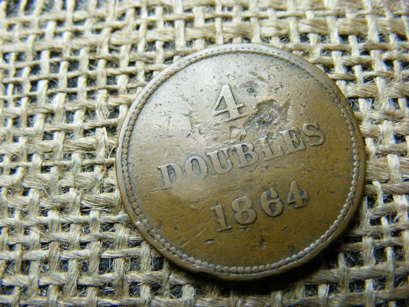 4 Doubles, 1864, Guernsey