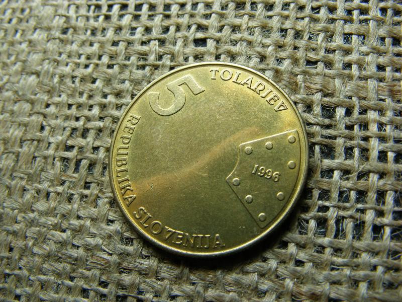 Szlovénia 5 Tolarjev, 1996, első vasút