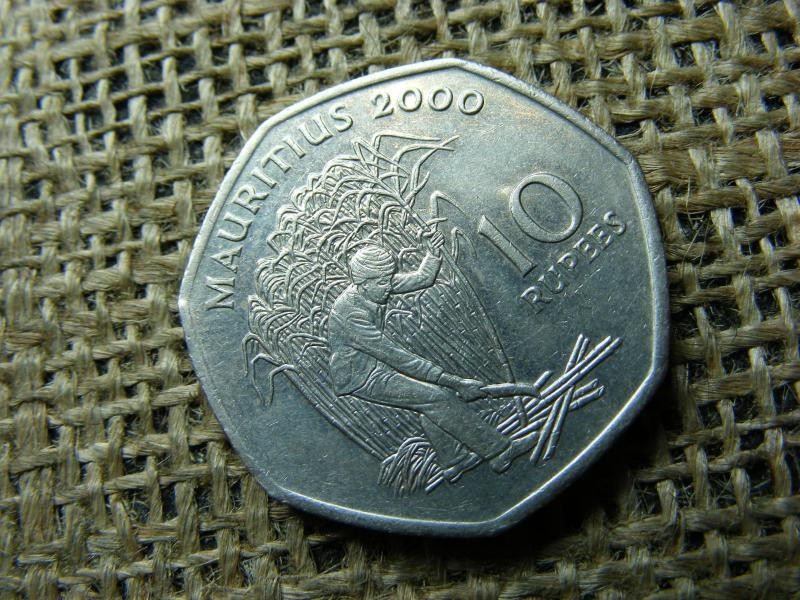 Mauritius 10 rúpia, 2000, fémpénz