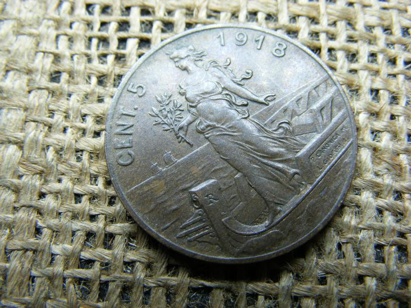5 Centesimi, 1918, Vittorio Emanuele III