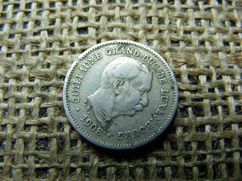 Luxemburg 5 centimes, 1908, Guillaume IV