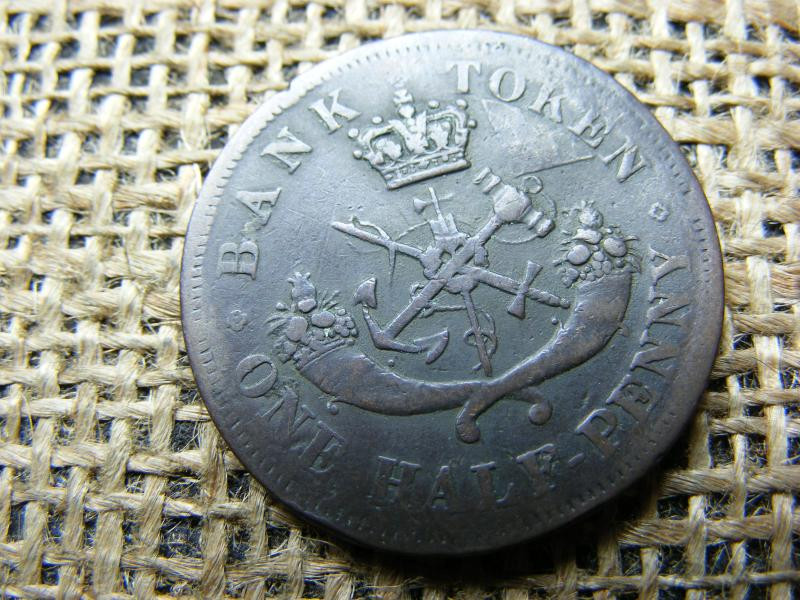 Kanada 1/2 Penny, 1854, Bank of Upper Canada