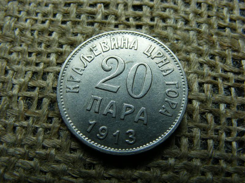 Montenegró 20 para, 1913