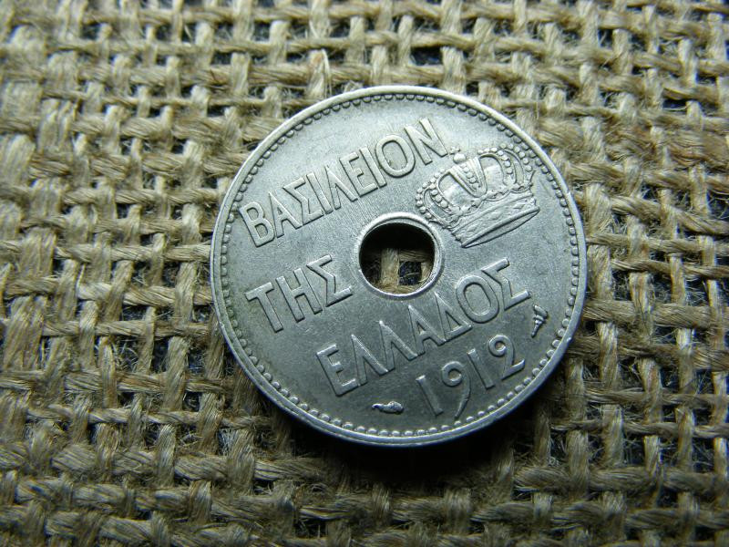 Görögország 10 lepta, 1912