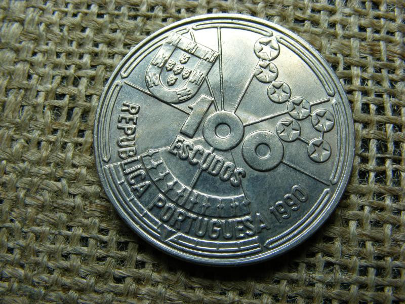 Portugália 100 Escudos, 1990, Star Navigation Shields