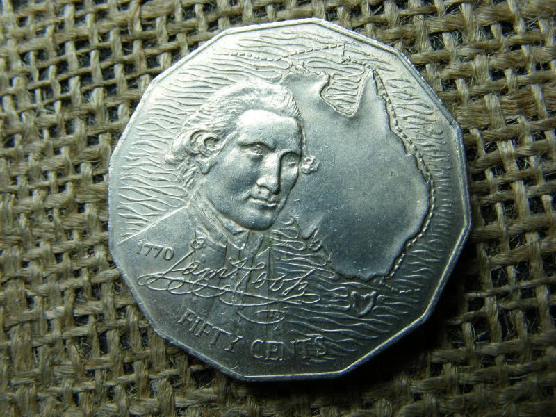Ausztrália 50 cent, 1970, Cook kapitány
