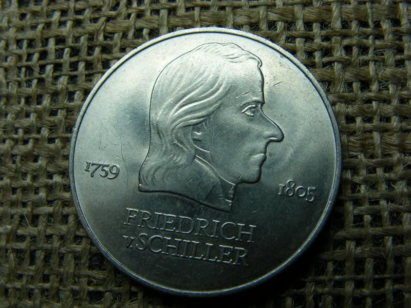 Németország 20 márka, 1972 A, Friedrich von Schiller