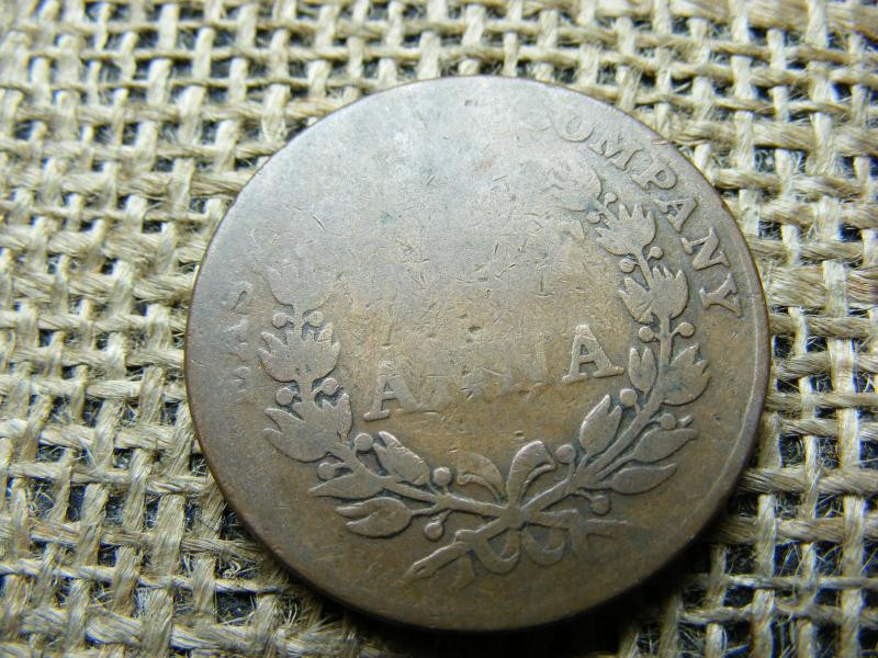 India – brit 1/2 anna, 1835