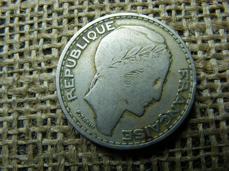 Algéria 50 francs, 1949, fémpénz