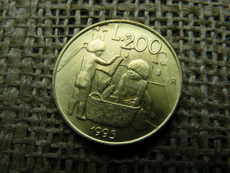 San Marino 200 lire, 1995, líra