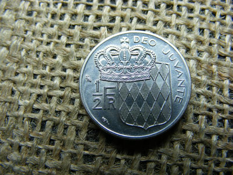 Monaco 1/2 frank érme, 1974