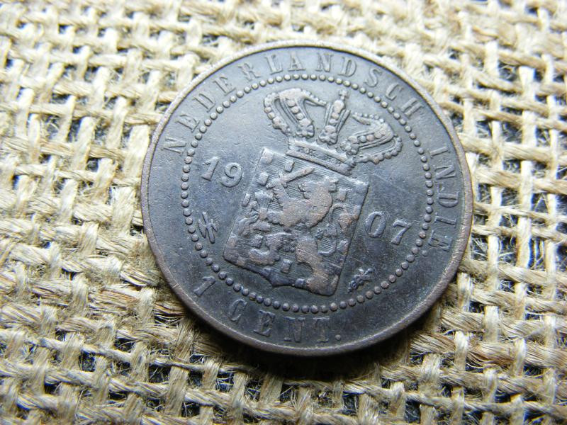 Hollandia Kelet-India 1 cent, 1907