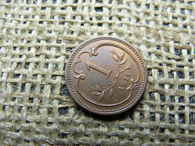 1 Heller, 1911, Korona Fémpénz