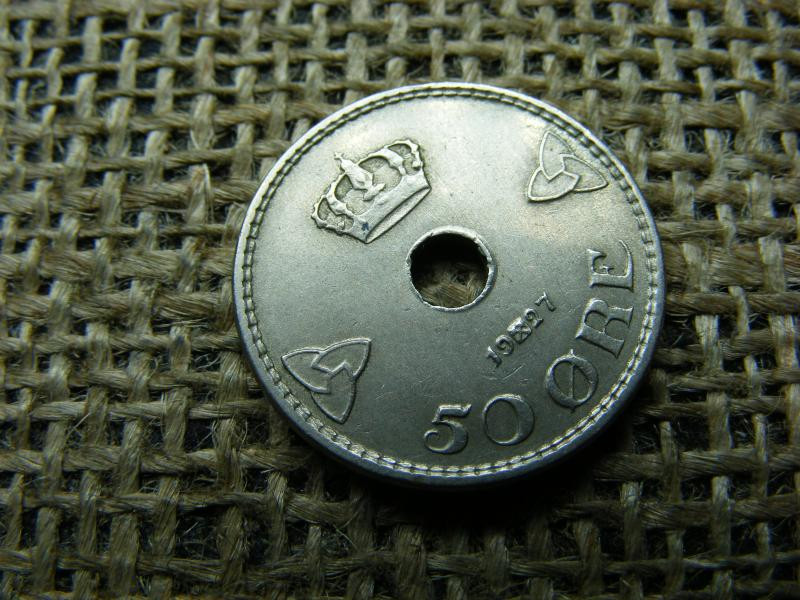 Norvégia 50 öre, 1927