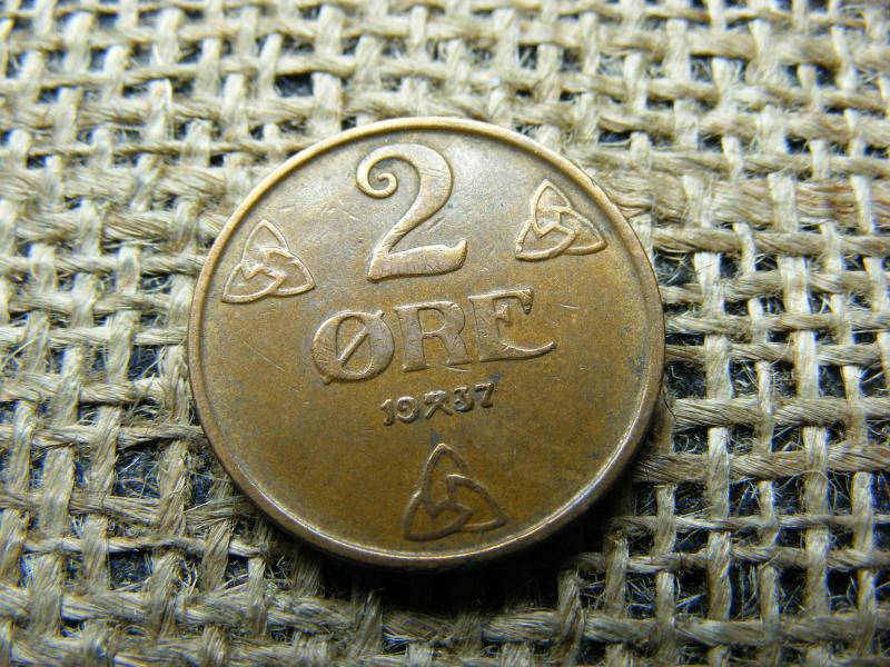 Norvégia 2 öre, 1937