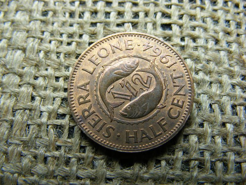 Sierra Leone 1/2 cent, 1964