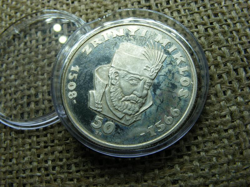 Ezüst 50 forint, 1966, Zrínyi, PP