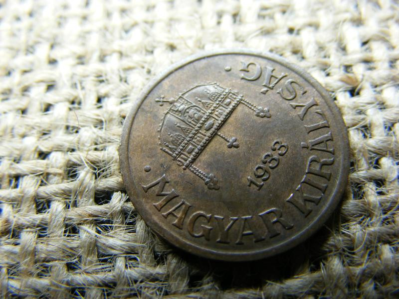 1 fillér 1933, fémpénz