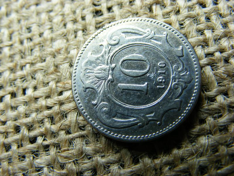 10 Heller, 1910, Korona