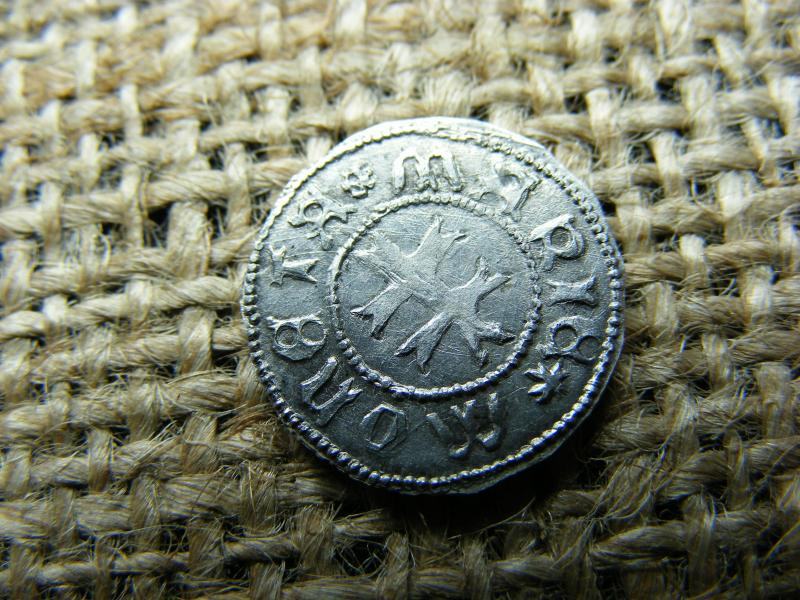I. Mária ezüst dénár, 1383, EH 442