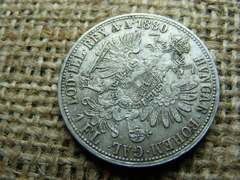 Ferenc József, 1 forint, 1880, ezüst