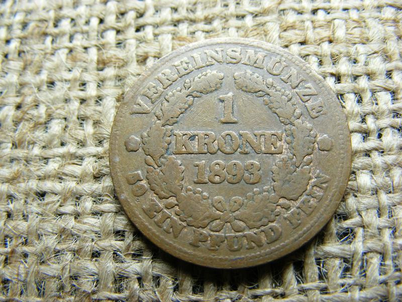 Vereinskrone, Ferenc József, 1893, 1 korona
