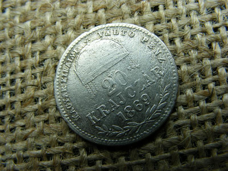 Ezüst 20 krajcár, 1869, GYF MKVP
