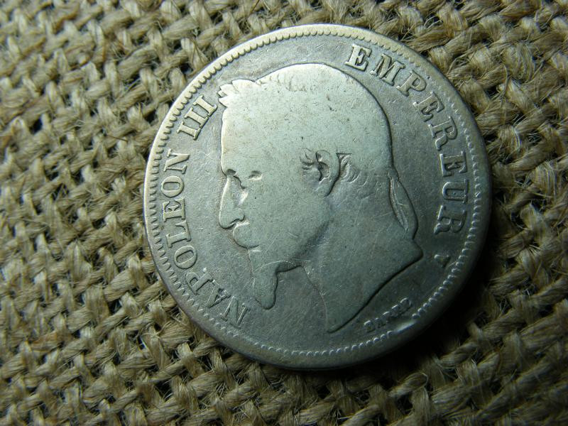 Franciaország, ezüst 2 frank 1868, Napóleon III