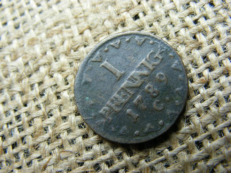 Saxony 1 Pfennig, 1789, C IN S-Ss
