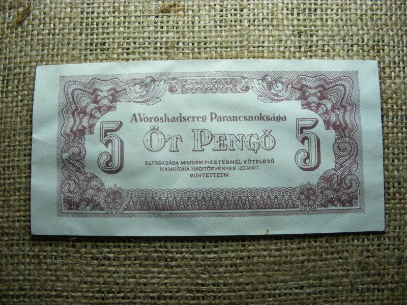 Vörös Hadsereg 5 pengő, 1944