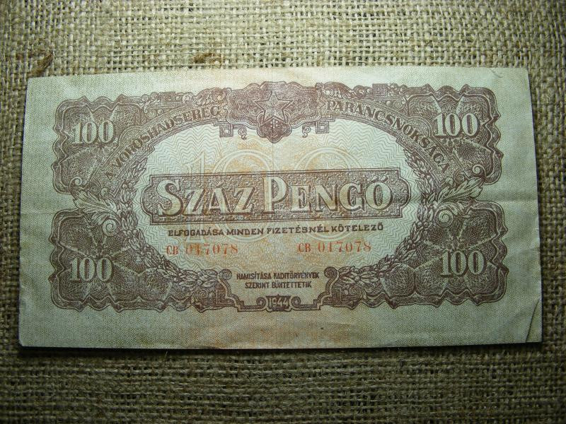 Vörös Hadsereg 100 pengő, 1944, nagy