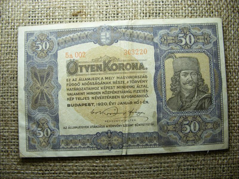 50 korona, 1920, Osztrák-Magyar Bankjegy