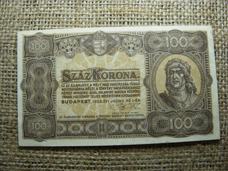 100 korona, 1923, Magyarország