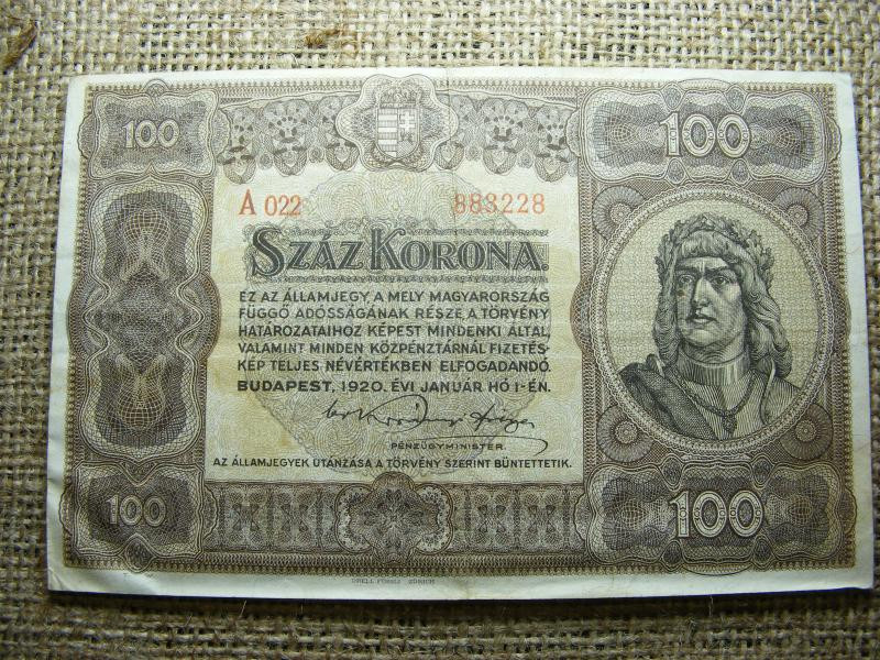 100 Korona, 1920, Magyar Királyság