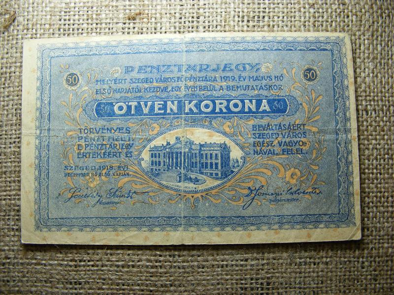 Szeged 50 korona, 1918, II. kiadás