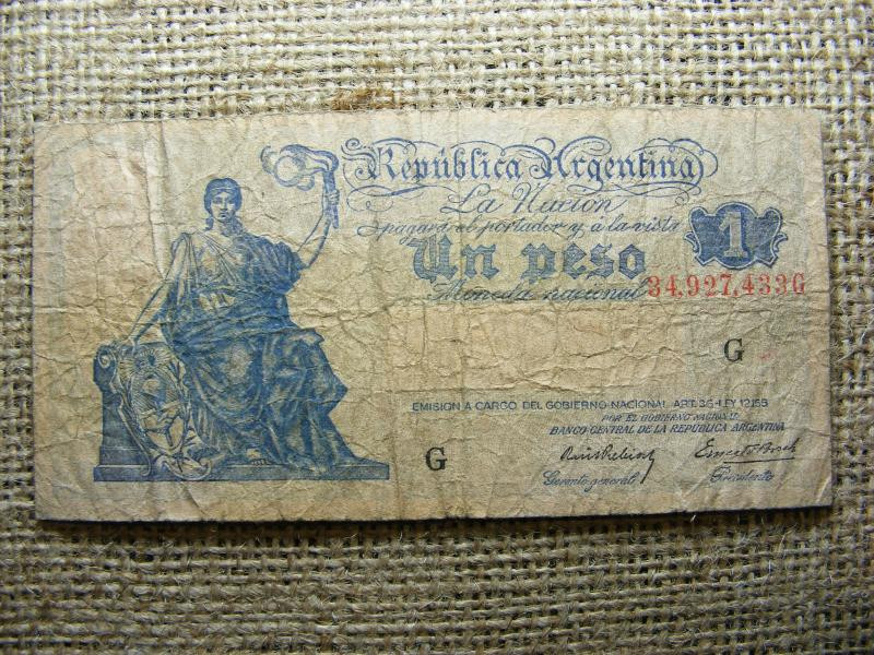 Argentína 1 peso bankjegy, 1935, G sorozat