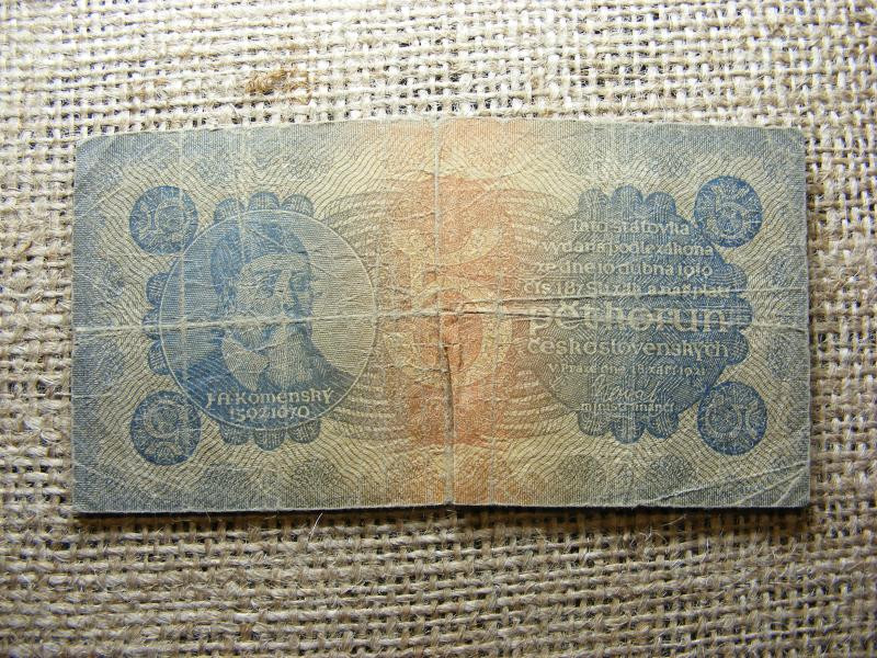 Csehszlovákia 5 korona, 1921, korun