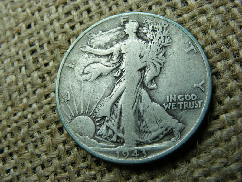 USA, 1/2 dollár, 1943, ezüst