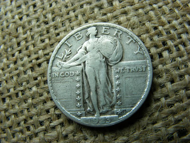 USA, 1/4 dollár, 1923, ezüst